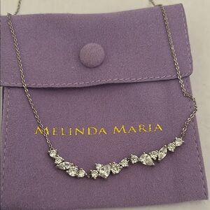 Melinda Maria Silver Necklace 16 to 18 inch